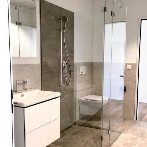 Clean sparkling bathroom